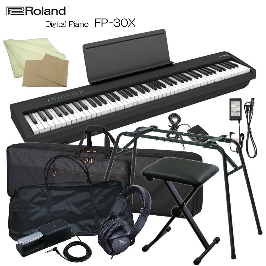 驚きの価格が実現！ ローランド 電子ピアノ FP-30X ブラック Roland 88鍵デジタル 鍵盤楽器
