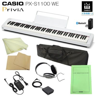 CASIO PX-S1100BK 電子ピアノ 2023年製 大阪配送 楽天市場】CASIO Privia PX-S1100BK 新品 88鍵盤 デジタルピアノ