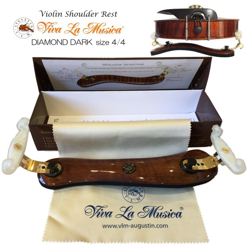 VLM バイオリン 肩当 DIAMOND DARK 4/4「ダイアモンド・ダーク」木製 メイプル 脚折りたたみ式 | 楽器の事ならメリーネット