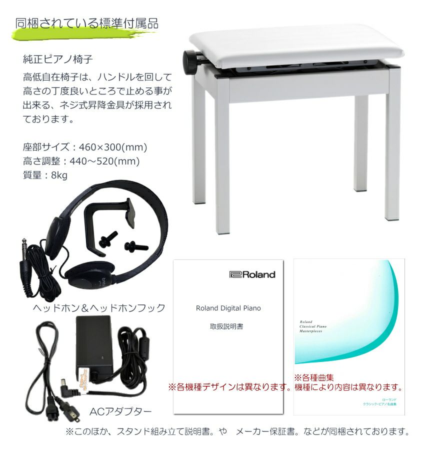 運送・設置付】ローランド RP701 ホワイト「防音ジュータン付」Roland