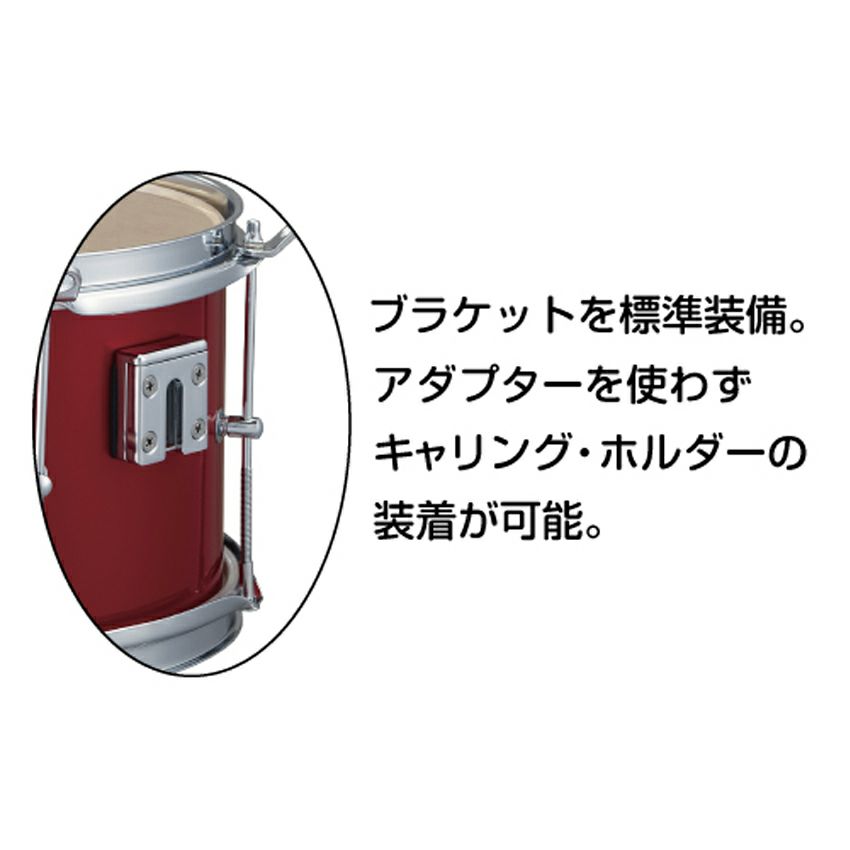 ゼンオン バンビーナ幼児向けマーチング(テナー)赤 打面25cm(PG-2NR)PG