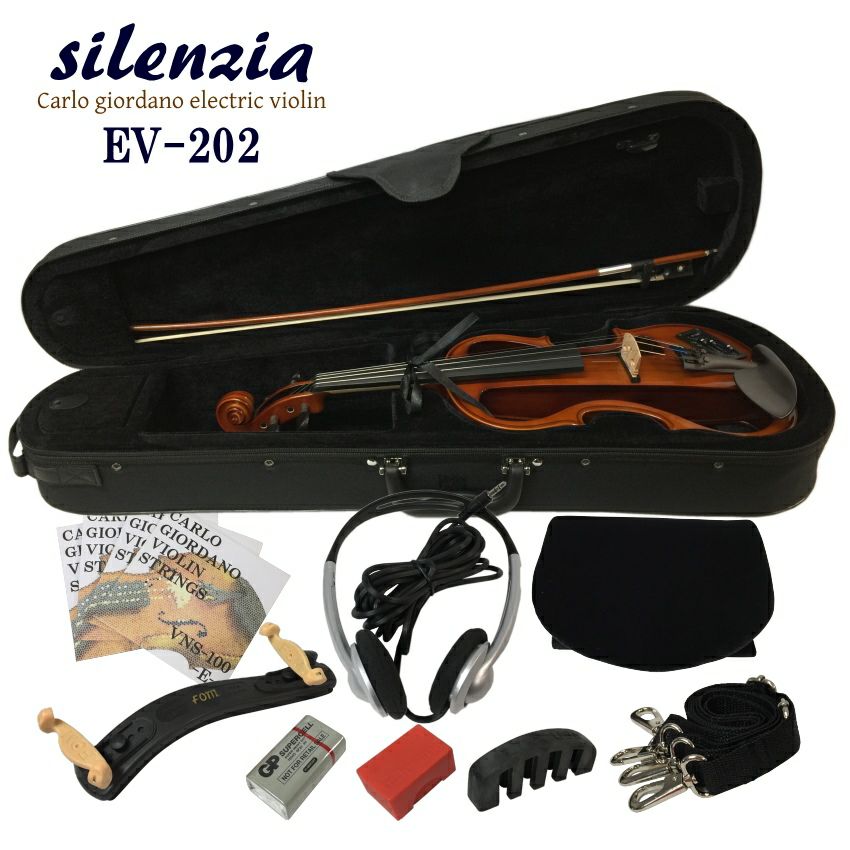 弦楽器 carlogiordano EV-202  Electric Violin Amazon.com: Carlo giordano Electric violin EV202 (Black